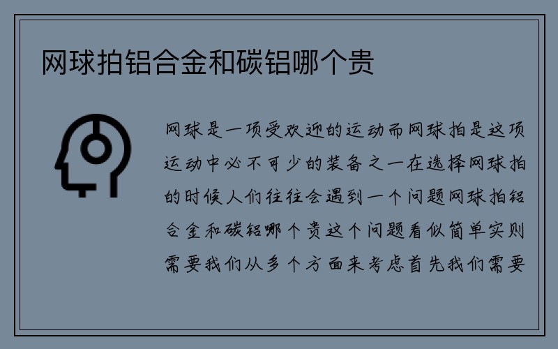 网球拍铝合金和碳铝哪个贵